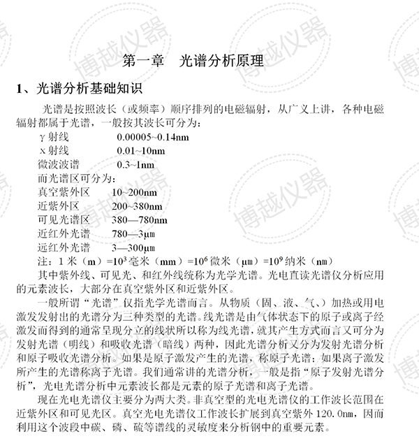5代光譜分析儀說明書